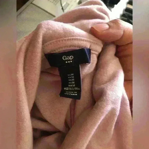 GAP BLUSH PINK COWL NECK LONG SLEEVE MEDIUM - Picture 4 of 5